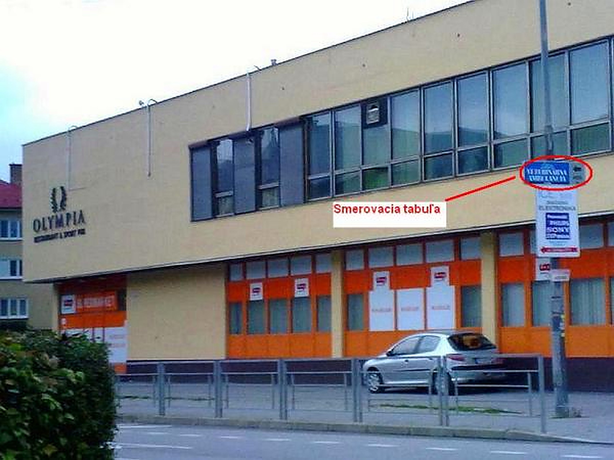 Okolie veterinárnej ambulancie na Lánskej ulici